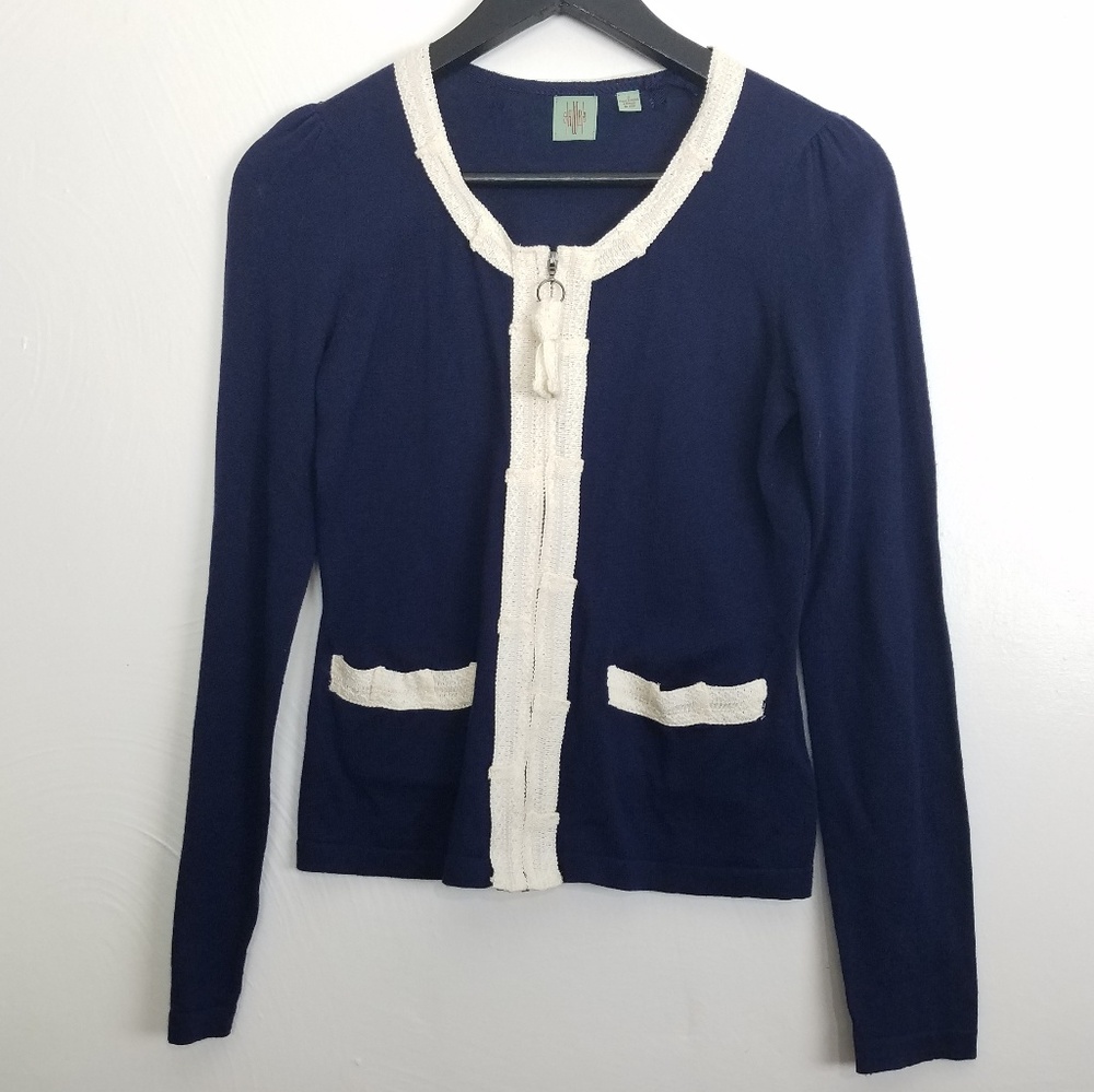 Anthropologie HWR Monogram Annika Cardigan